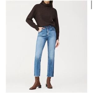 DL1961 Patti Straight High Rise Vintage Ankle Jeans Twilight Hour - Size: 25